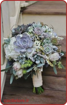 یک ایده جالب برای دسته گل عروس
